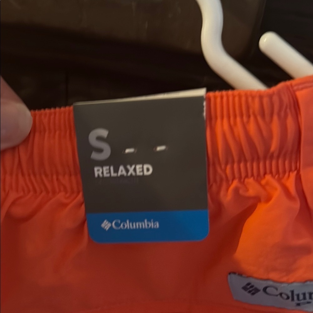 Columbia PFG Orange Athletic Shorts Lightweight Elastic Waist - Picture 5 of 7